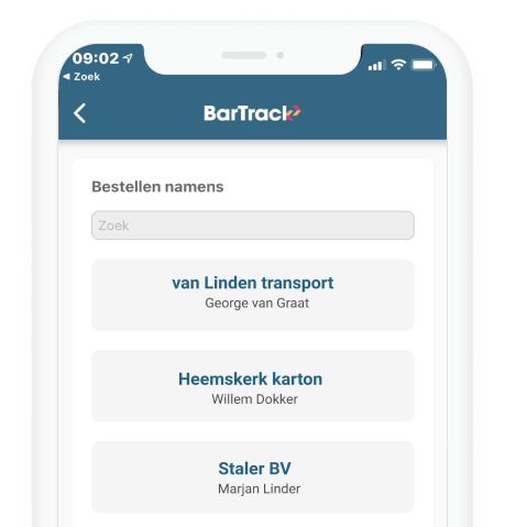 App - bestellen namens