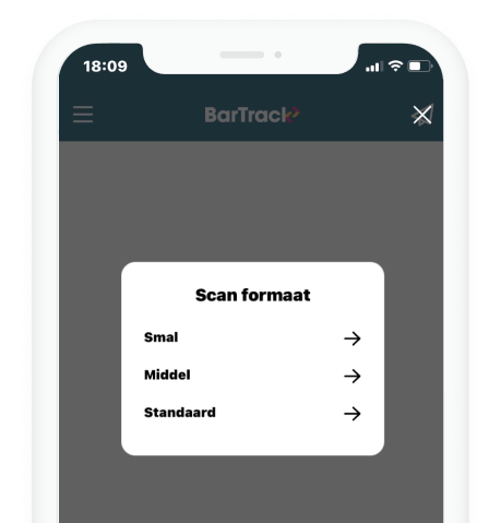 App - scan formaat